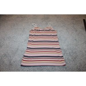 No Boundaries M 9 Tank Top Multi-color Stripes Summer Shirt Clothing
